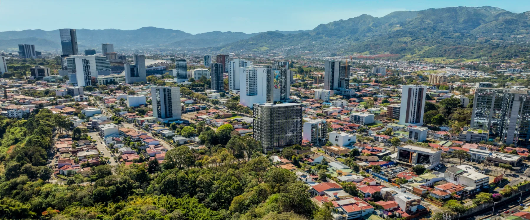 Vista aérea de Rohrmoser, San José